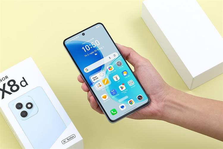 Điện thoại HONOR X8d 8GB/256GB Màu Xanh Dương