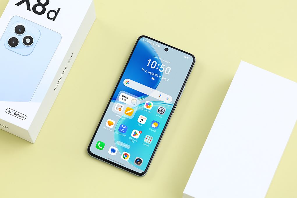 Điện thoại HONOR X8d 8GB/256GB Màu Xanh Dương