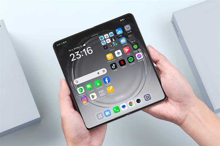 Điện thoại OPPO Find N6 Màu Titan xanh