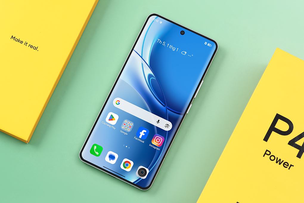 Điện thoại realme P4 Power 5G 12GB/256GB Màu Bạc