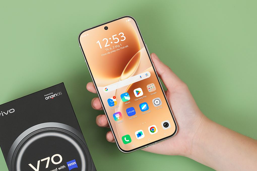 Điện thoại Vivo V70 5G 12GB/256GB Màu Vàng Hồng
