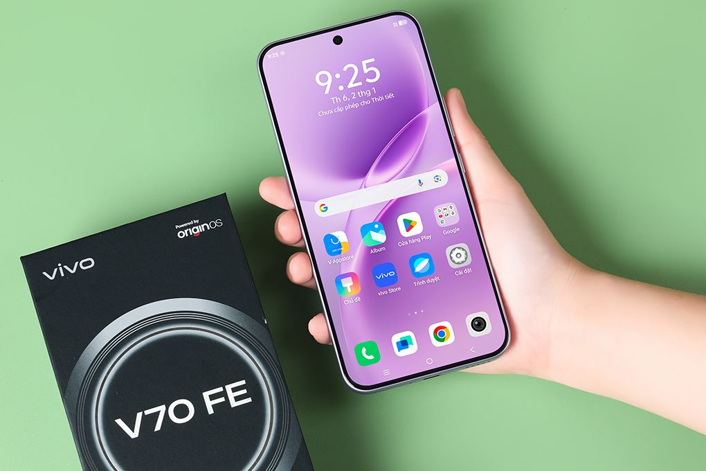Điện thoại Vivo V70 FE 5G 12GB/256GB Màu Tím