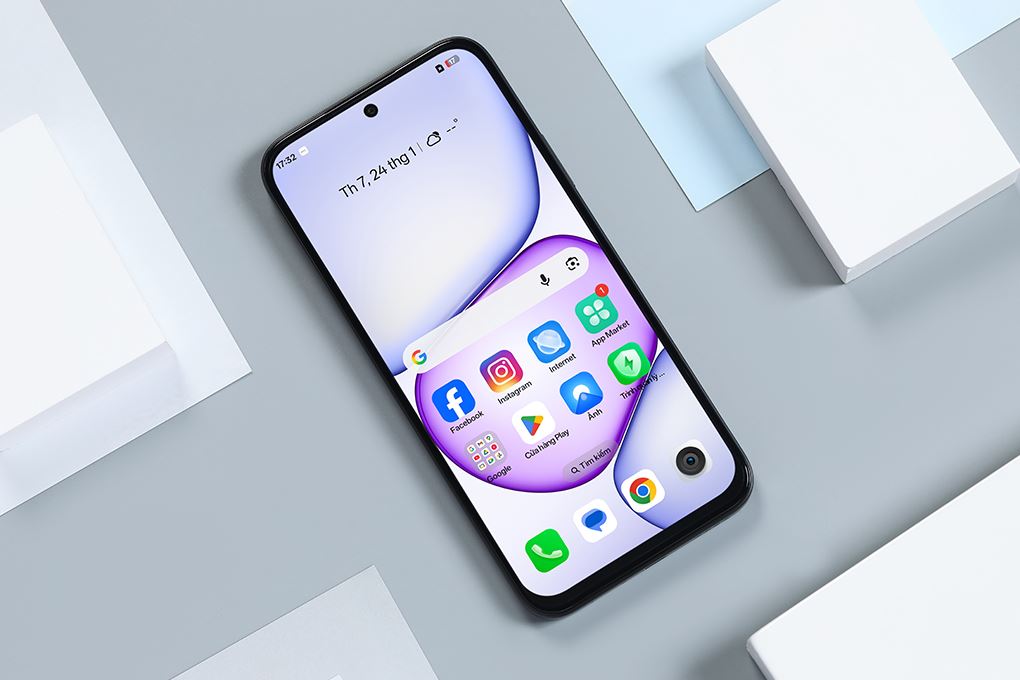 Điện thoại realme C100 4G 6GB/128GB Màu Nâu