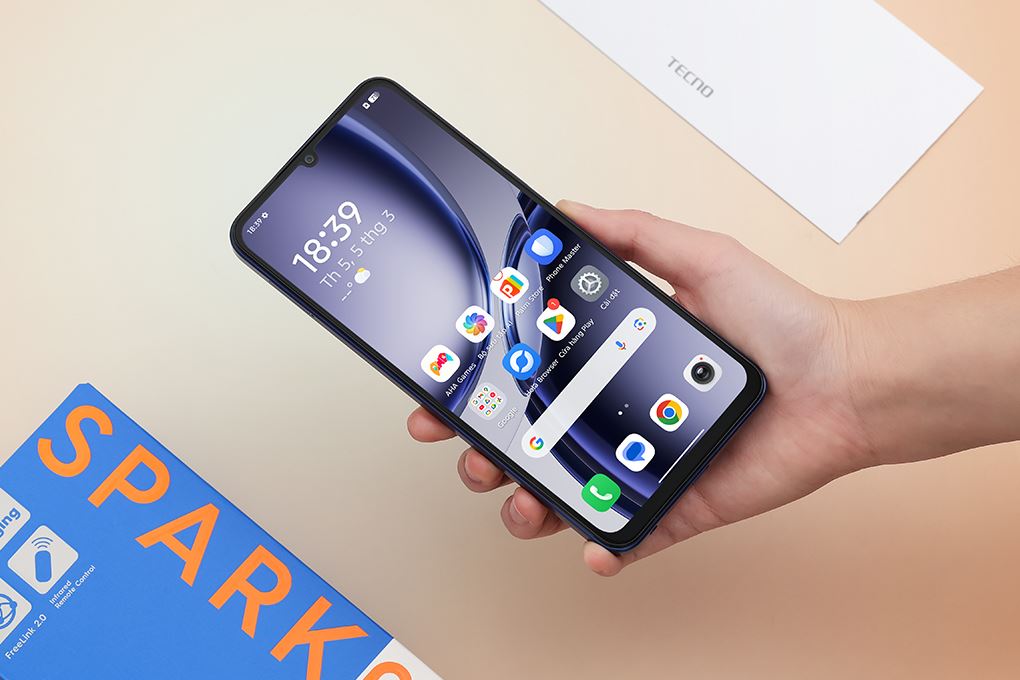 Điện thoại Tecno Spark Go 3 4GB/128GB Màu Xanh Dương