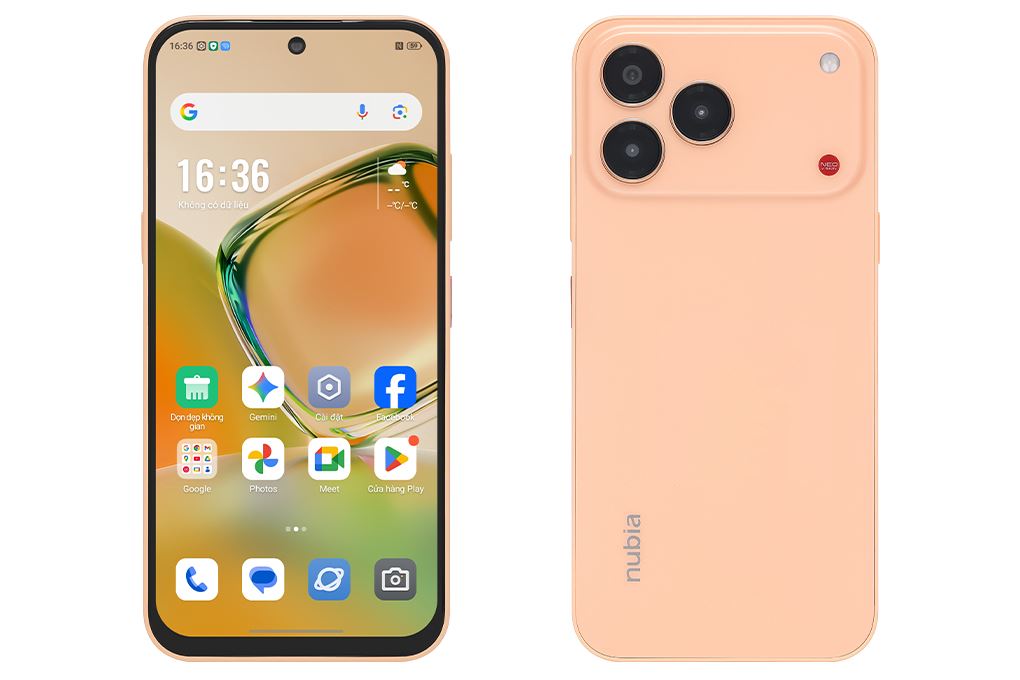 Điện thoại Nubia V80 Design 4GB/128GB Màu Cam nhạt