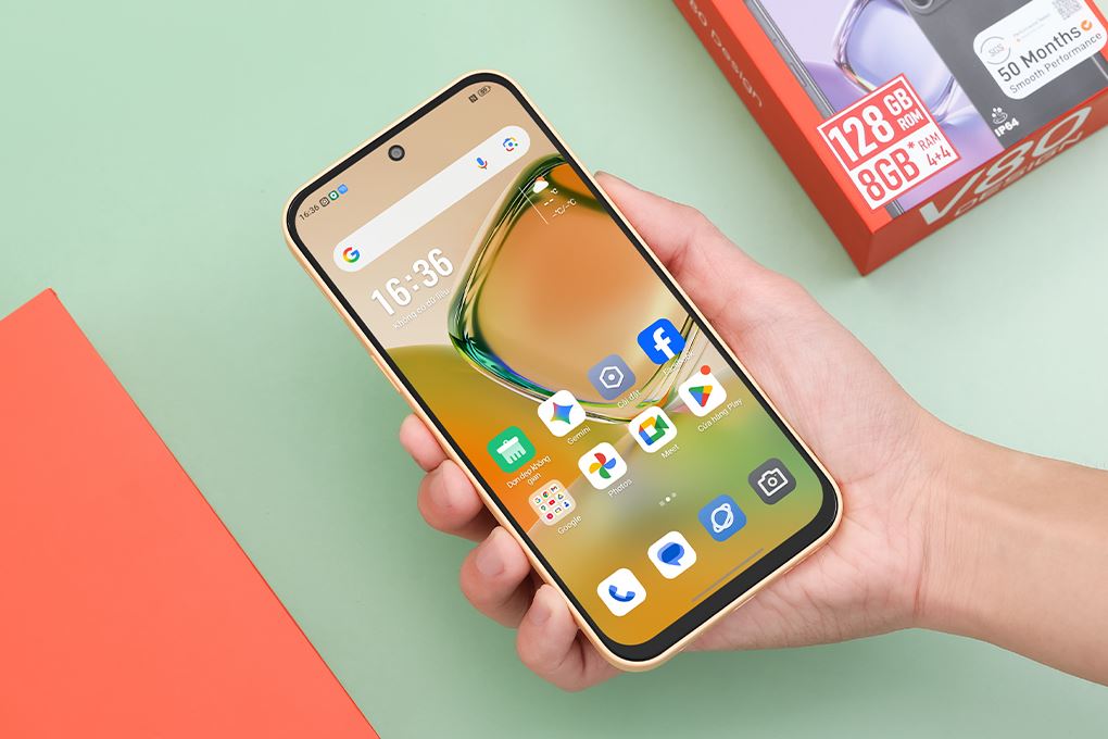 Điện thoại Nubia V80 Design 4GB/128GB Màu Cam nhạt