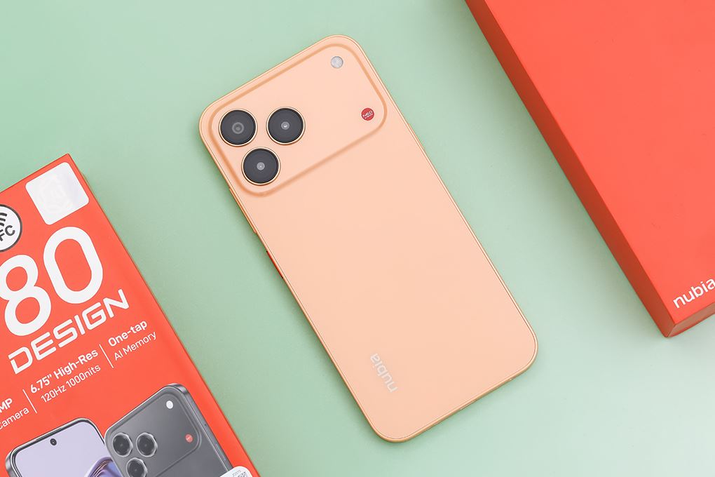 Điện thoại Nubia V80 Design 4GB/128GB Màu Cam nhạt