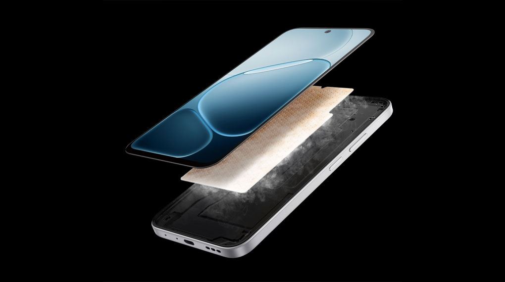 Thoải mái cầm nắm OPPO A6t Pro sử dụng cường độ cao nhờ tản nhiệt buồng hơi VC hiệu quả, mang lại sự mát mẻ bền bỉ