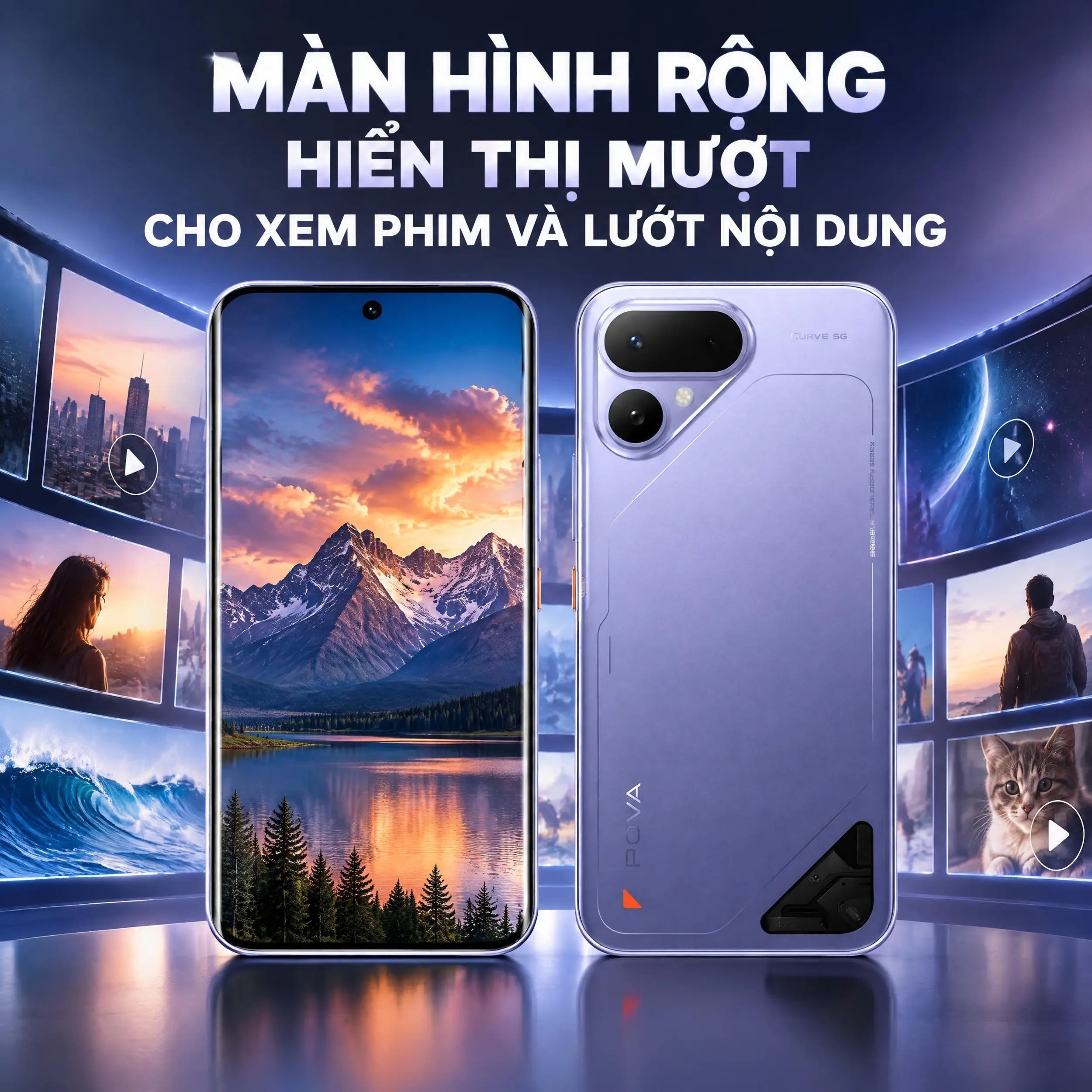 Tecno Pova Curve 2 5G 8GB/128GB - màn hình Tecno Pova Curve 2 5G 8GB/128GB - màn hình