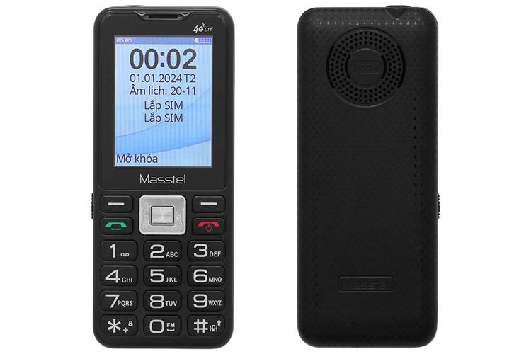 Điện thoại Masstel IZI T6 T127 Màu Đen