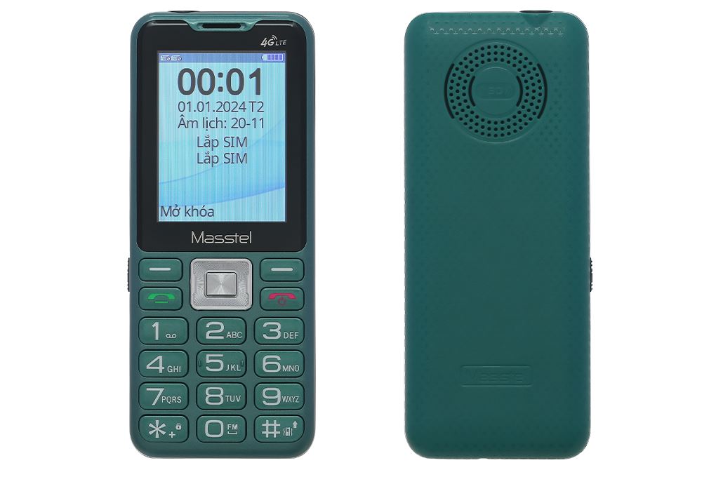 Điện thoại Masstel IZI T6 T127 Màu Xanh lá