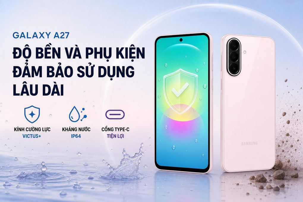 Điện thoại Samsung Galaxy A27 8GB/128GB Màu Hồng