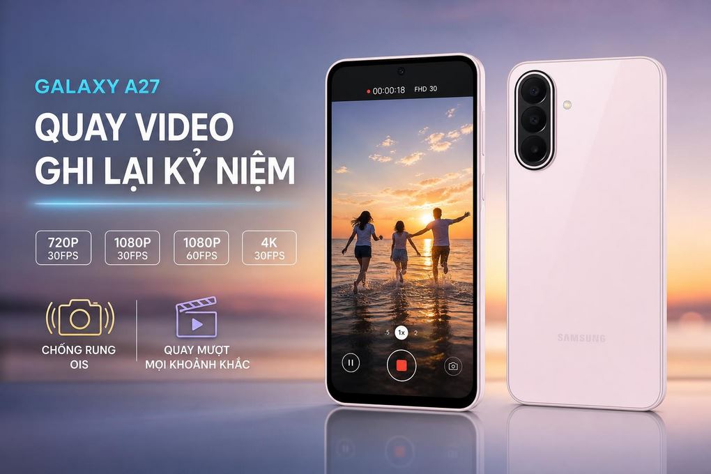 Điện thoại Samsung Galaxy A27 8GB/128GB Màu Hồng