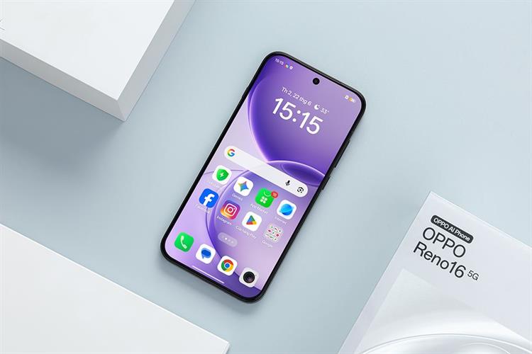 Điện thoại OPPO Reno16 5G 8GB/256GB Màu Tím