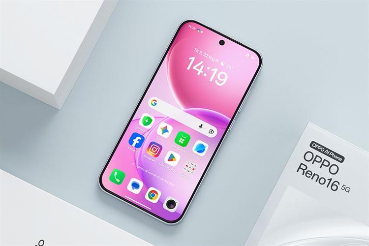 Điện thoại OPPO Reno16 5G 8GB/256GB Màu Tím nhạt