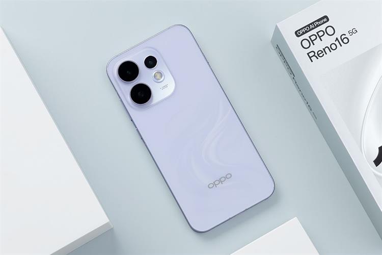 Điện thoại OPPO Reno16 5G 8GB/256GB Màu Tím nhạt