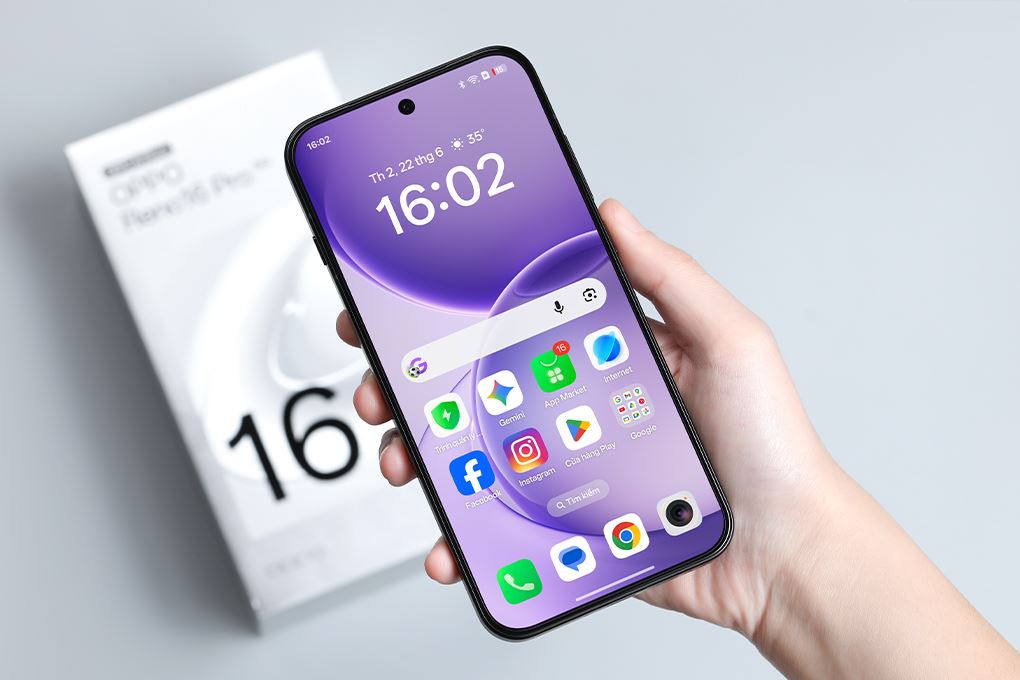 Điện thoại OPPO Reno16 Pro 5G 12GB/256GB Màu Đen