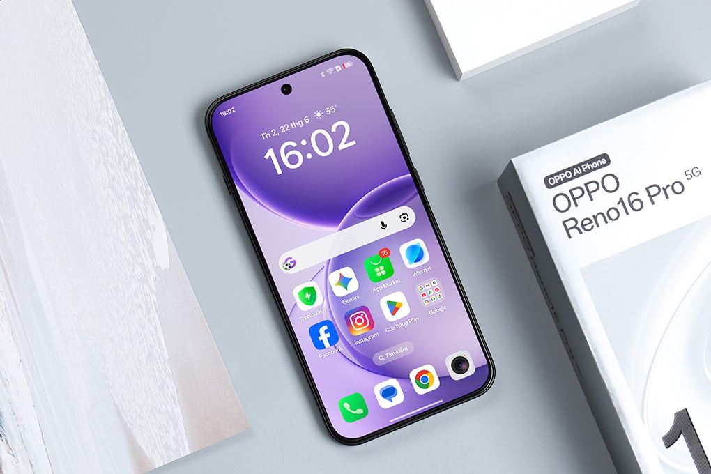 Điện thoại OPPO Reno16 Pro 5G 12GB/256GB Màu Đen