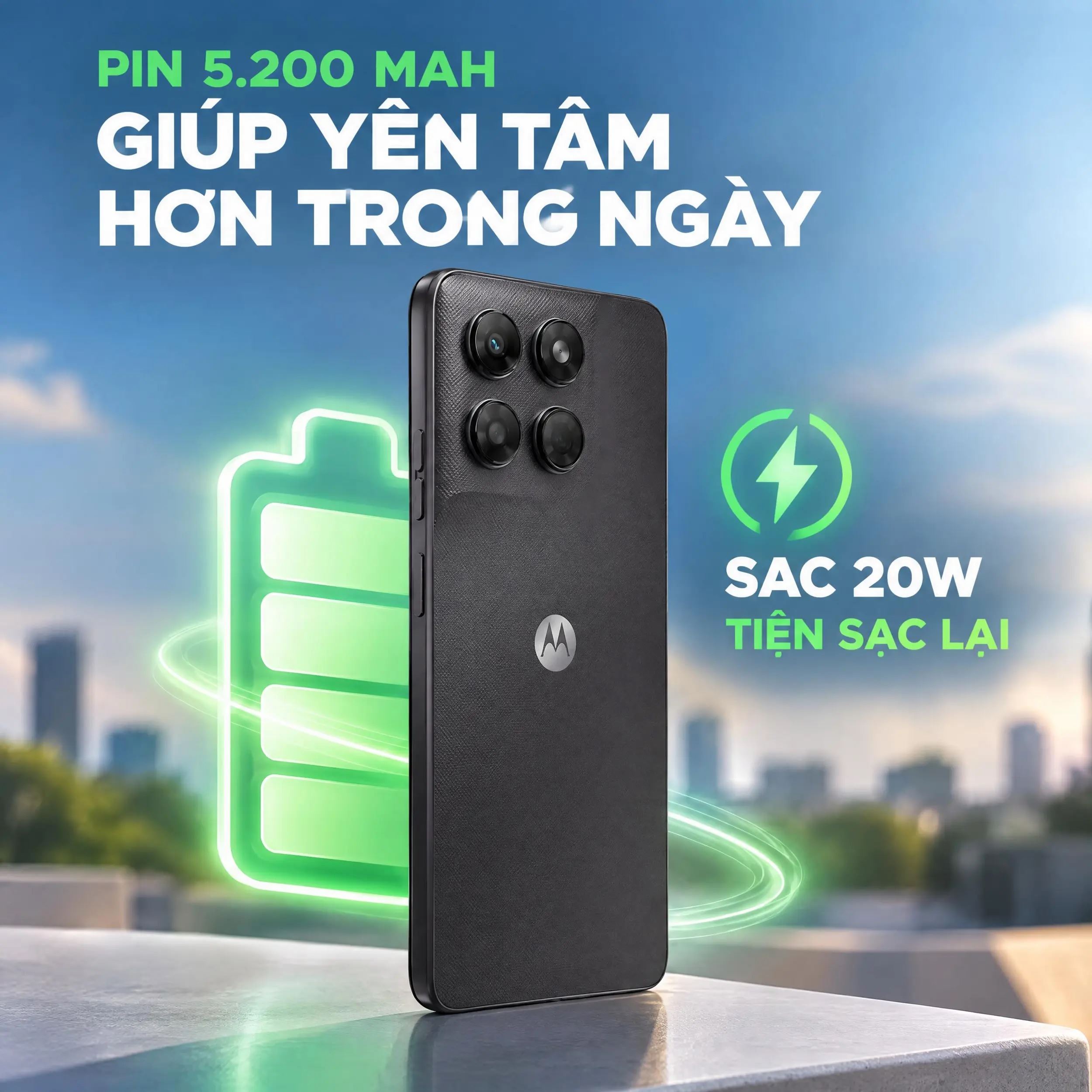 Motorola Moto G37 5G 4GB/64GB - dung lựơng pin
