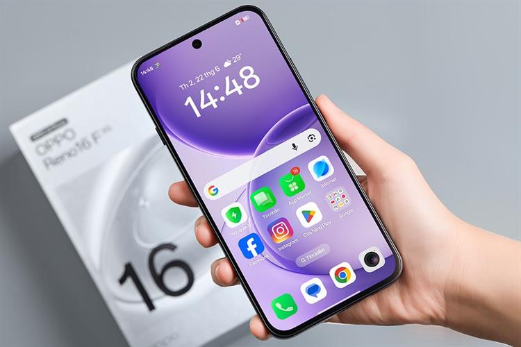 Điện thoại OPPO Reno16F 5G 8GB/128GB Màu Tím