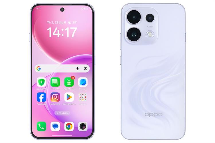 Điện thoại OPPO Reno16F 5G 8GB/128GB Màu Tím nhạt
