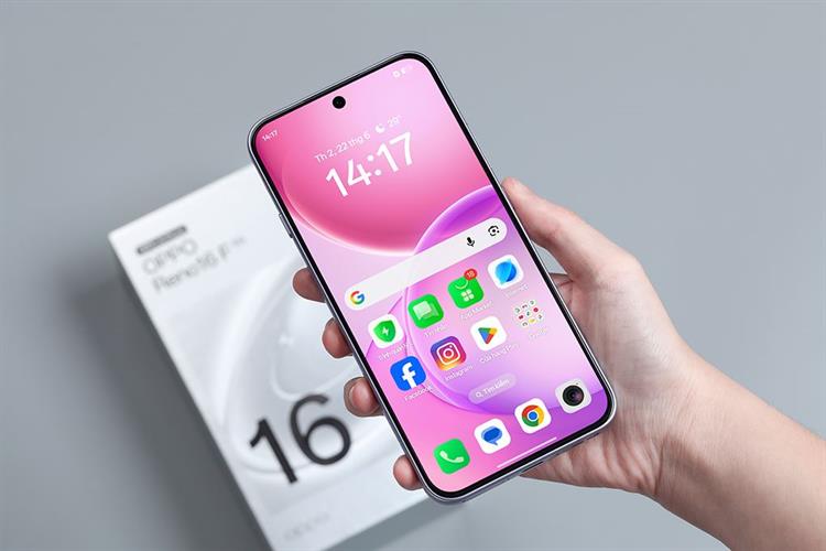 Điện thoại OPPO Reno16F 5G 8GB/128GB Màu Tím nhạt