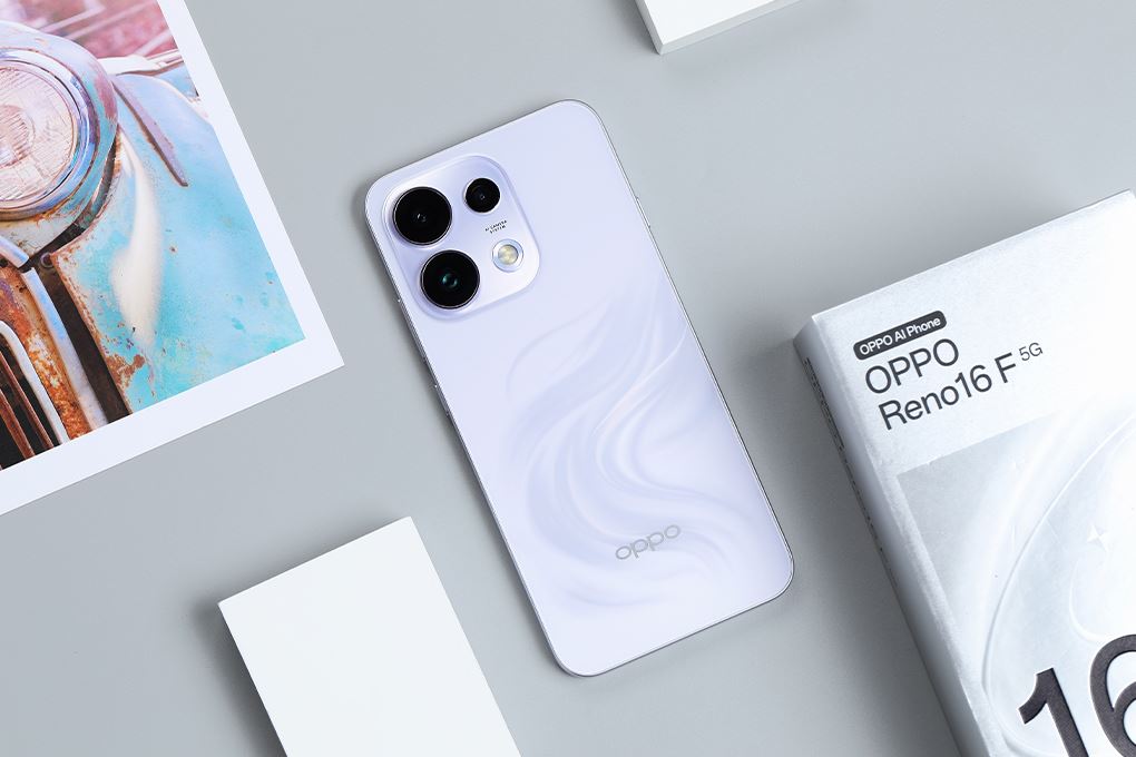Điện thoại OPPO Reno16F 5G 8GB/128GB Màu Tím nhạt