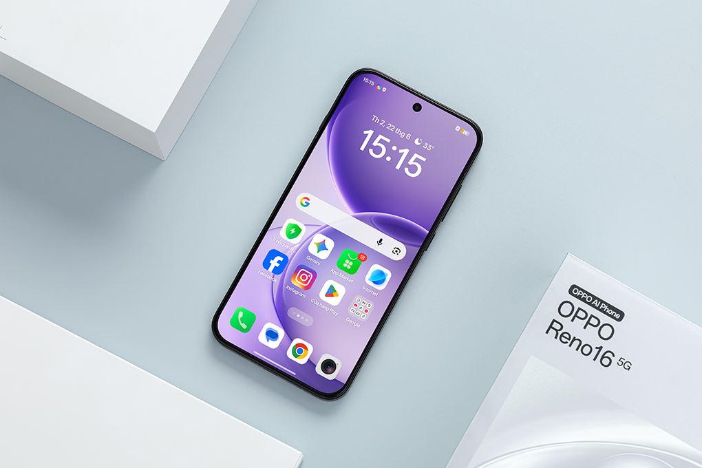 Điện thoại OPPO Reno16F 5G 8GB/128GB Màu Tím