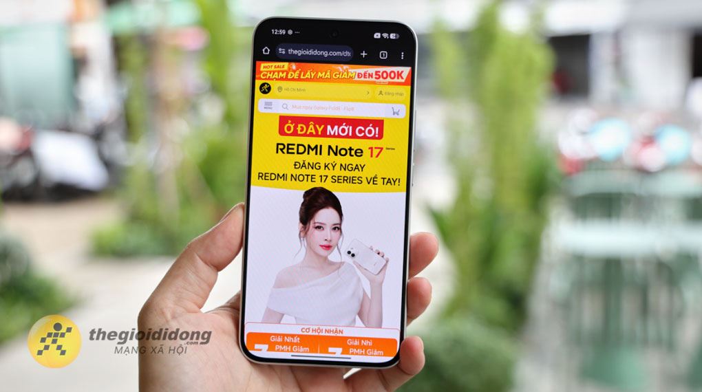 Xiaomi Redmi Note 17 Pro Max có khối lượng 229g kết hợp khung nhựa hỗ trợ cầm nắm nhẹ nhàng hơn Xiaomi Redmi Note 17 Pro Max có khối lượng 229g kết hợp khung nhựa hỗ trợ cầm nắm nhẹ nhàng hơn