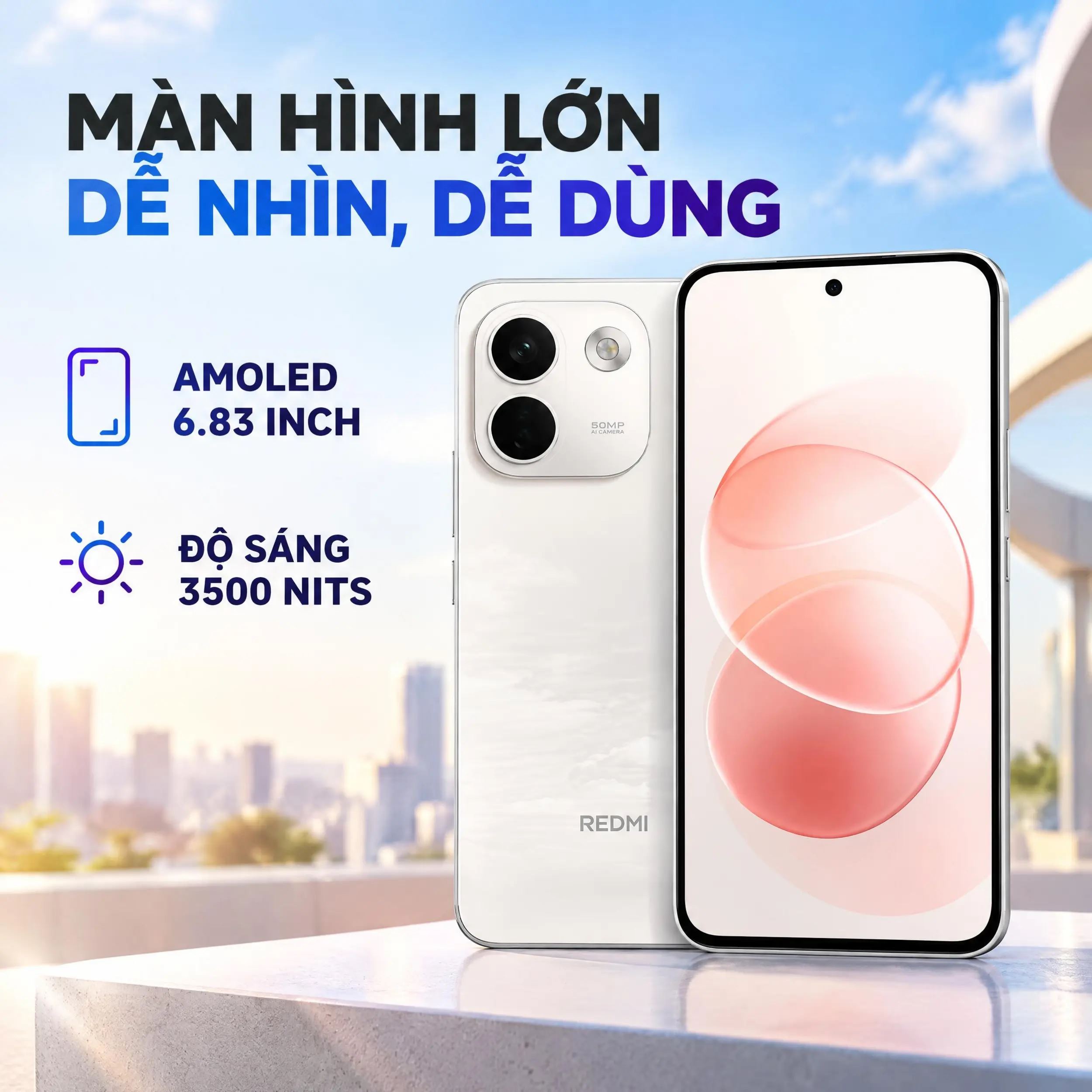 Xiaomi Redmi Note 17 Pro Max 5G 12GB/256GB - màn hình Xiaomi Redmi Note 17 Pro Max 5G 12GB/256GB - màn hình