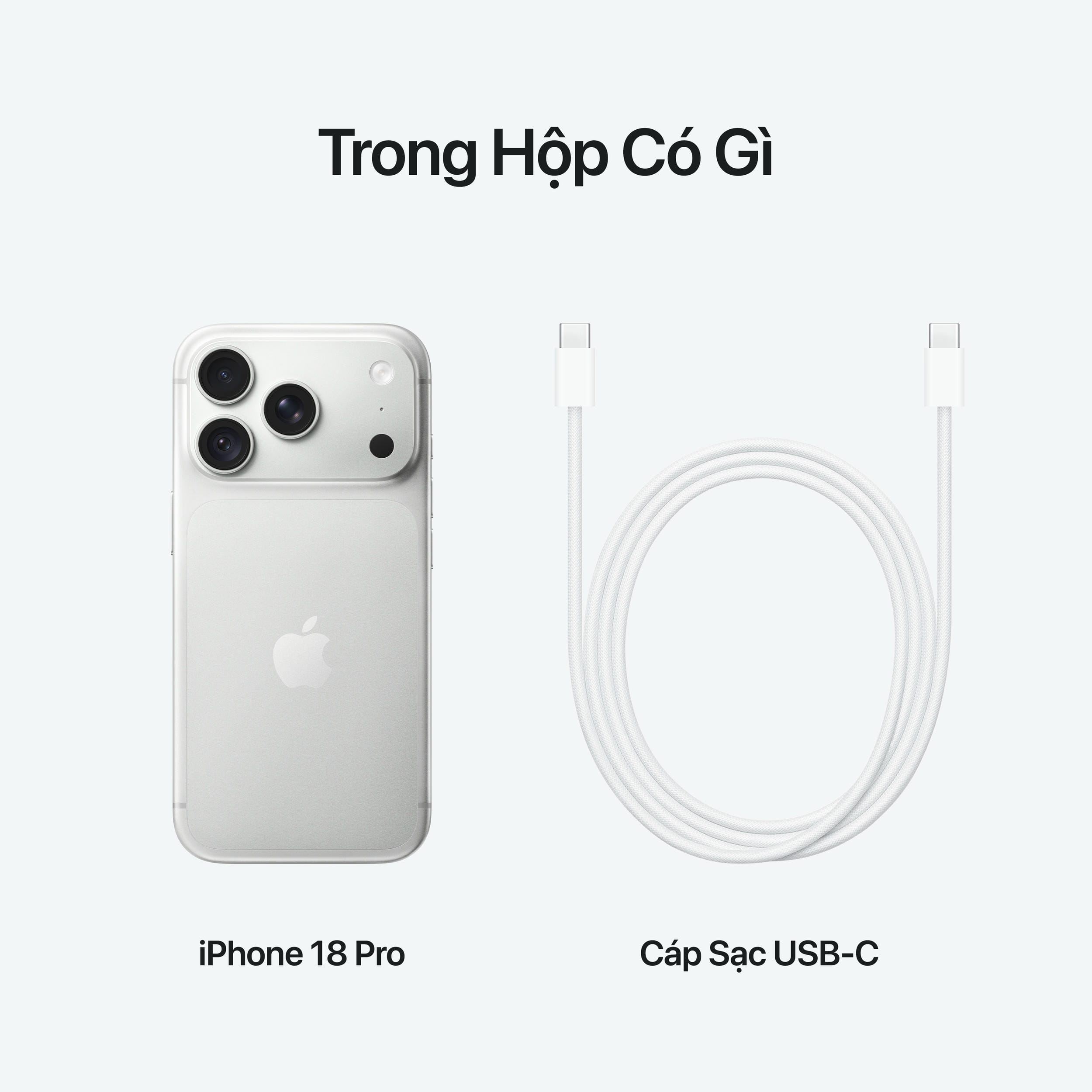 Điện thoại iPhone 18 Pro 1TB Màu Bạc