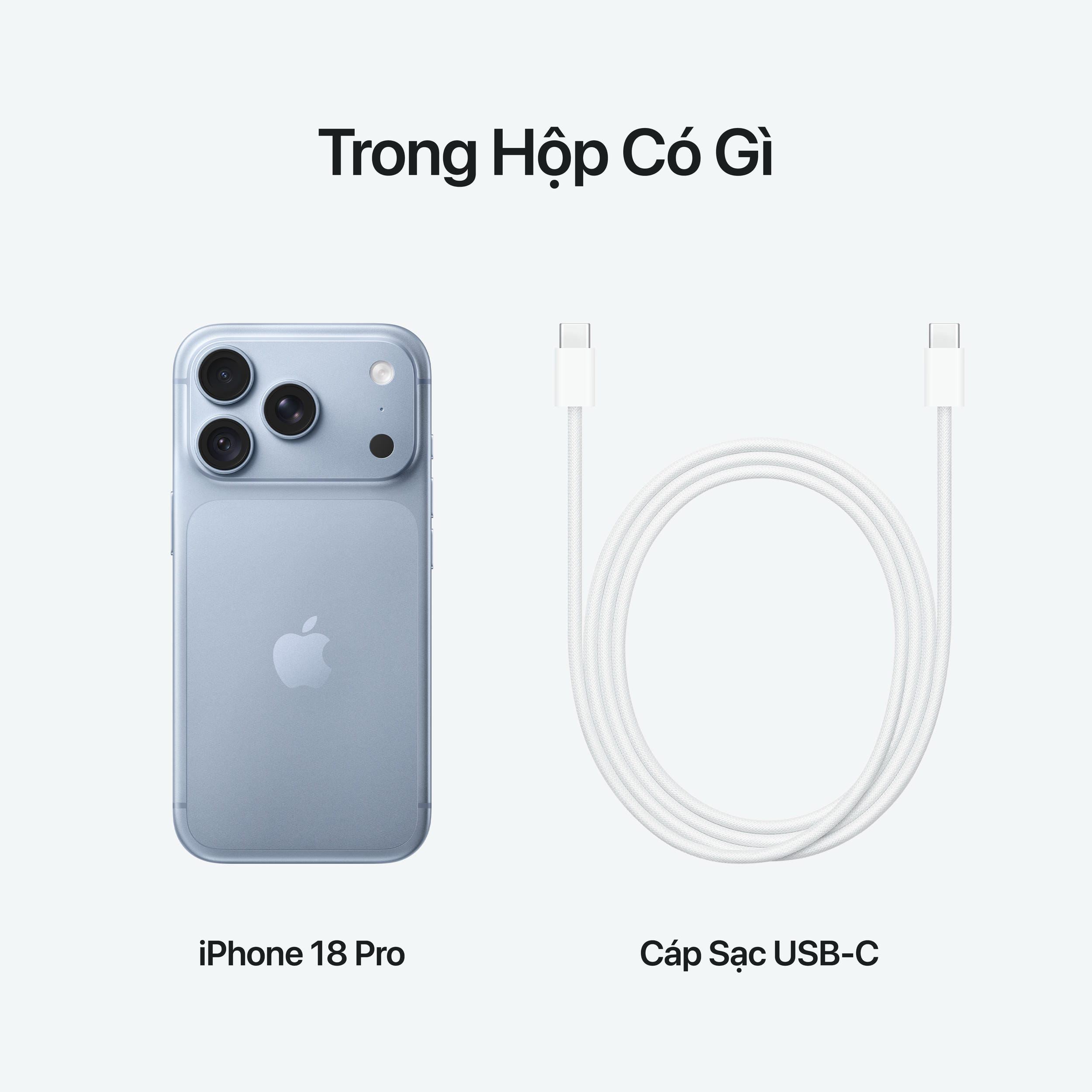 Điện thoại iPhone 18 Pro 2TB Màu Băng thanh