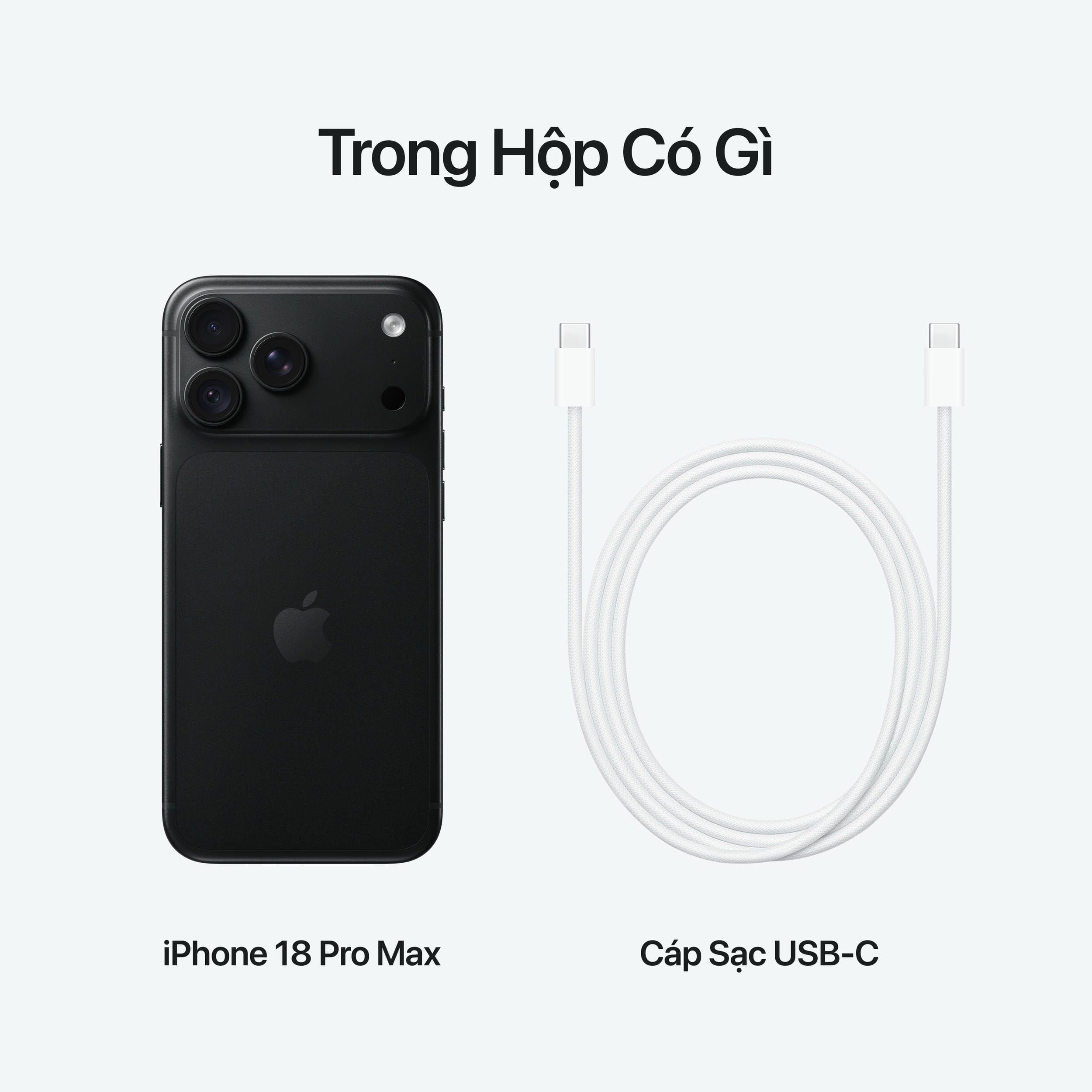 Điện thoại iPhone 18 Pro Max 256GB Màu Đen