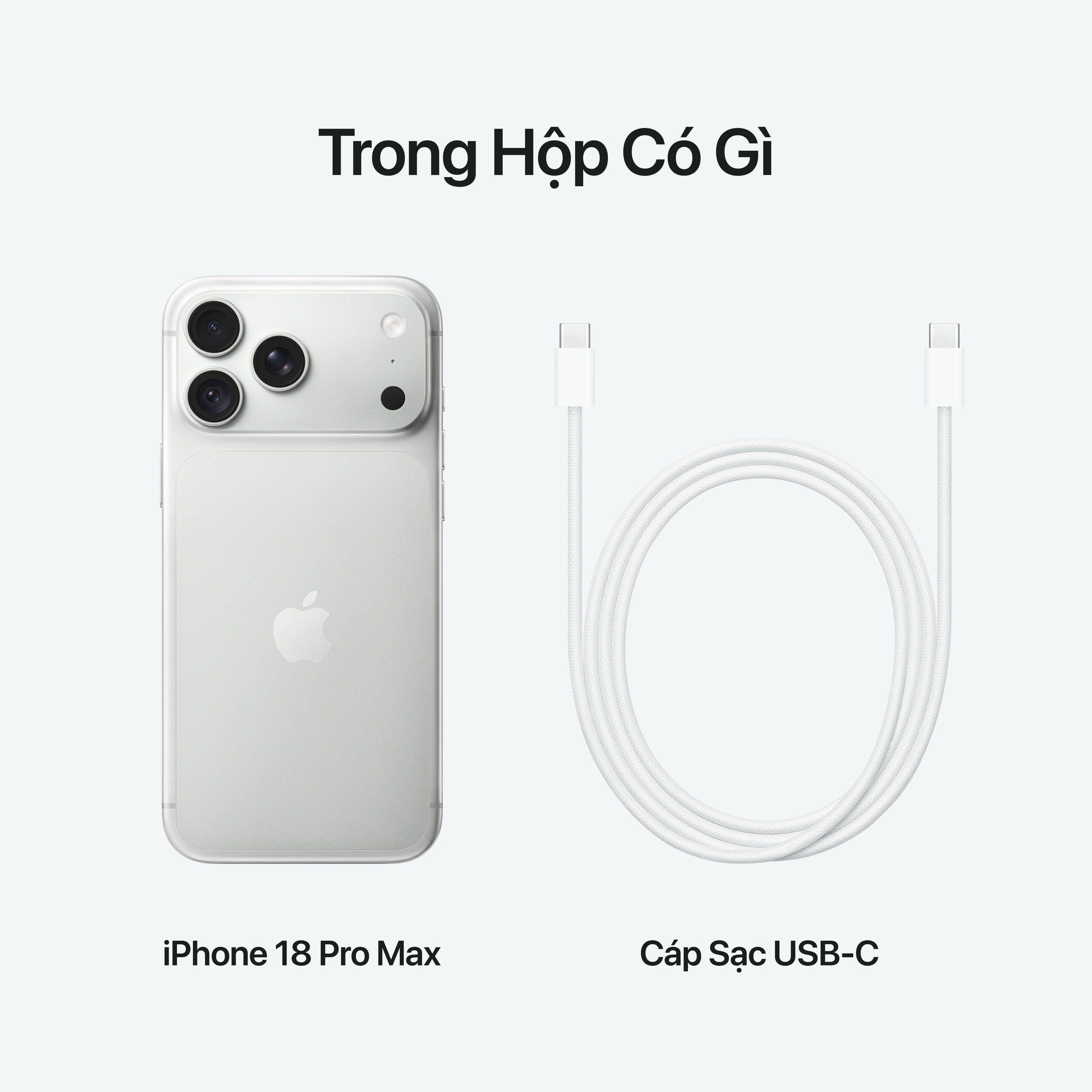 Điện thoại iPhone 18 Pro Max 1TB Màu Bạc