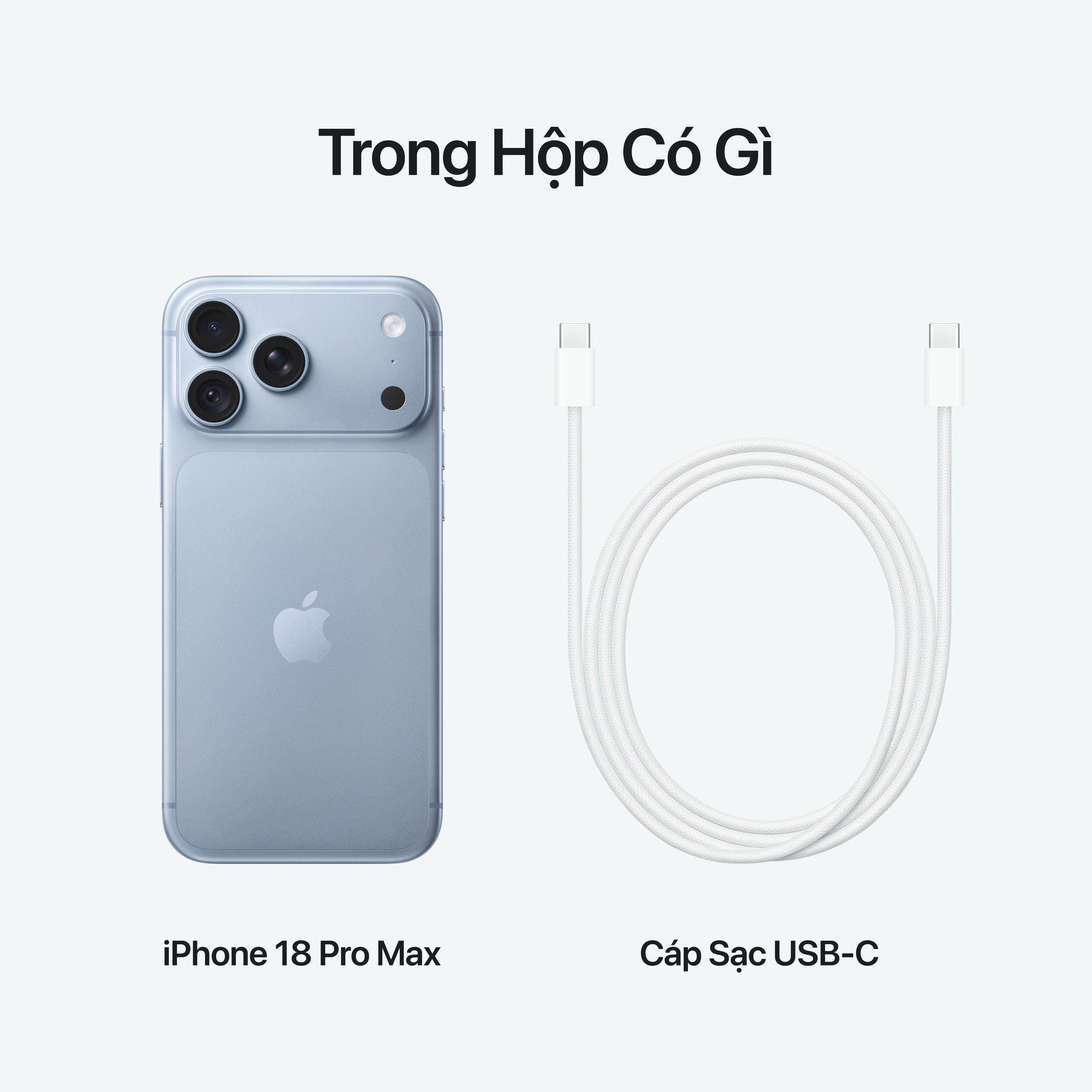 Điện thoại iPhone 18 Pro Max 1TB Màu Băng thanh