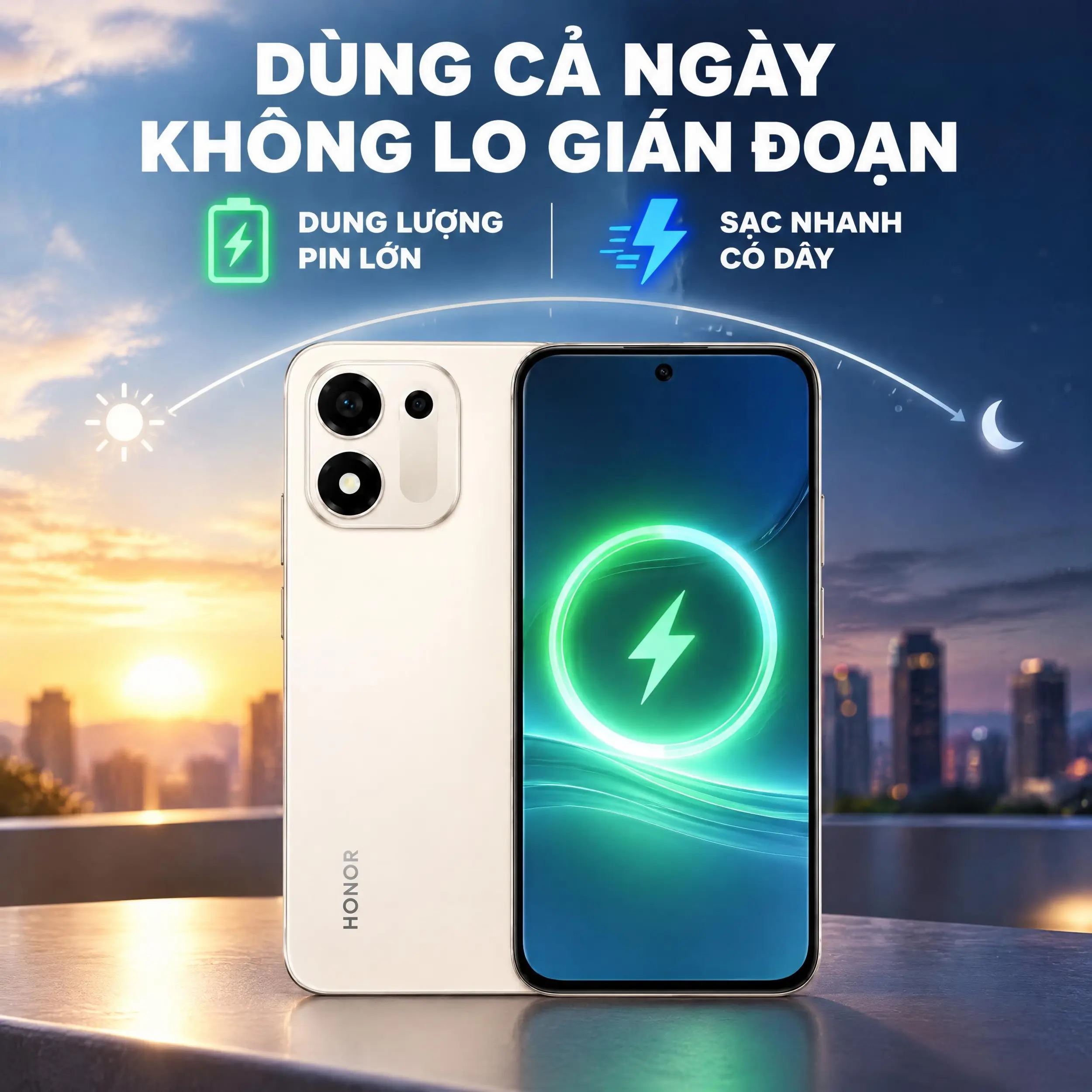 HONOR 600s 5G 6GB/128GB - dung lượng pin HONOR 600s 5G 6GB/128GB - dung lượng pin