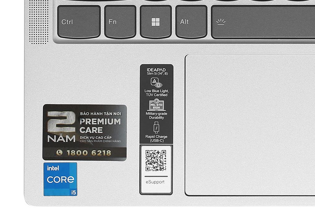 Laptop Lenovo Ideapad 5 14IAH8 - 83BF003WVN (i5 12450H, 16GB, 1TB, WUXGA, Win11) Màu Xám
