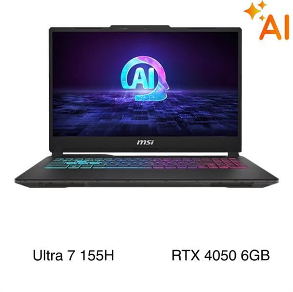 Laptop MSI Gaming Cyborg 15 AI A1VEK Ultra 7 155H/16GB/512GB/6GB RTX4050/144Hz/Win11 (053VN)