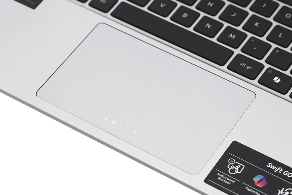 Laptop Acer Swift Go 14 AI 73 53X7 - NX.KSLSV.001 (Ultra 5 125H, 16GB, 512GB, 2.8K 120Hz, Win11) Màu Bạc