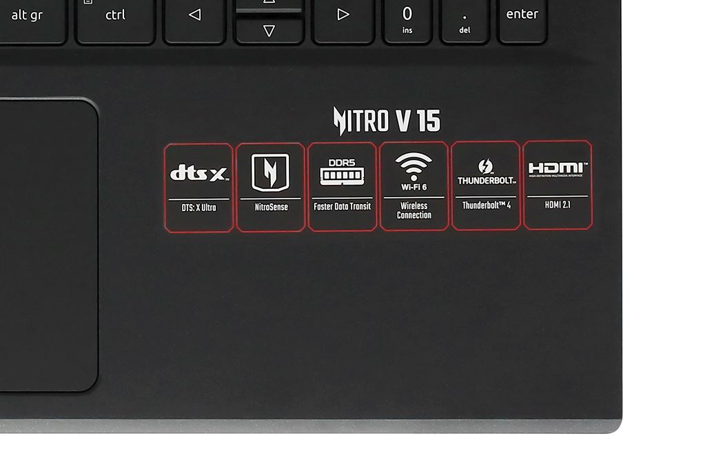 Laptop Acer Gaming Nitro V ANV15 51 55CA - NH.QN8SV.004 (i5 13420H, 16GB, 512GB, RTX 4050 6GB, Full HD 144Hz, Win11) Màu Đen