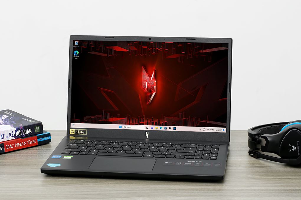 Laptop Acer Gaming Nitro V ANV15 51 55CA - NH.QN8SV.004 (i5 13420H, 16GB, 512GB, RTX 4050 6GB, Full HD 144Hz, Win11) Màu Đen