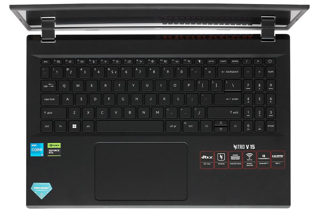 Laptop Acer Gaming Nitro V ANV15 51 55CA - NH.QN8SV.004 (i5 13420H, 16GB, 512GB, RTX 4050 6GB, Full HD 144Hz, Win11) Màu Đen