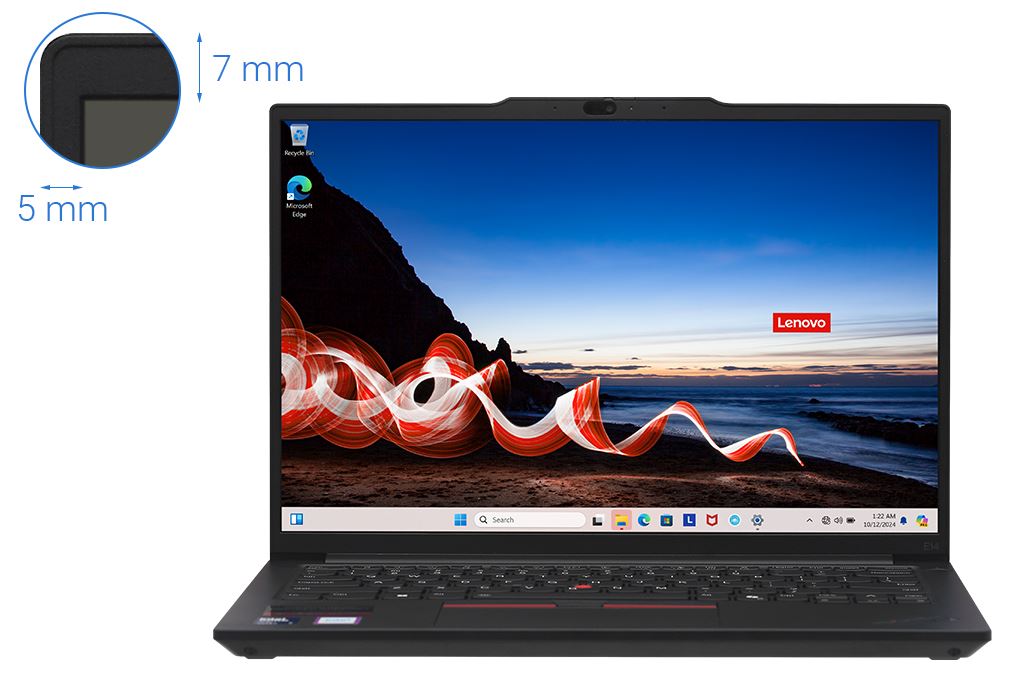 Laptop Lenovo ThinkPad E14 - 21M7004UVN (Ultra 7 155U, 16GB, 512GB, WUXGA, Win11) Màu Đen