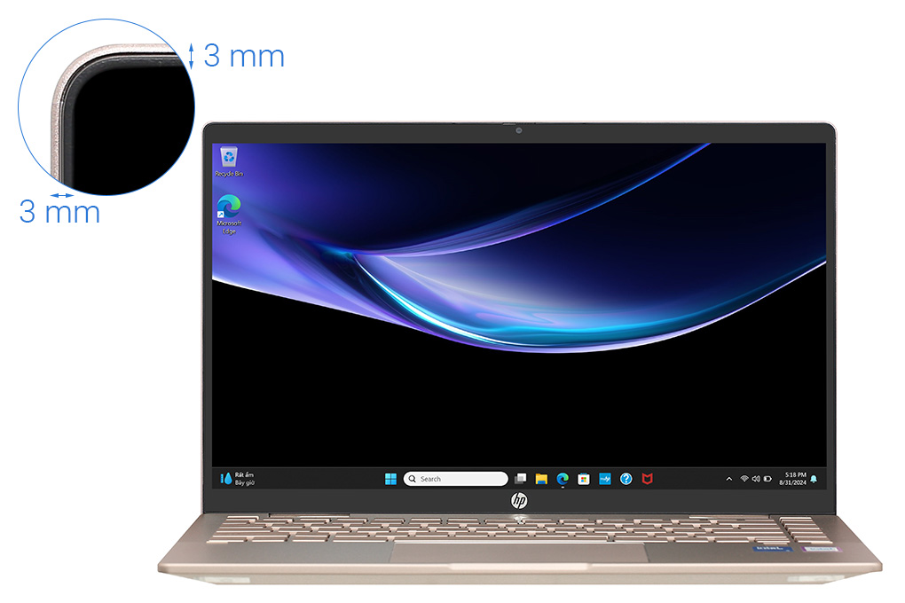 Laptop HP Pavilion X360 14 ek2024TU - 9Z2V6PA (Core 5 120U, 16GB, 512GB, Full HD, Cảm ứng, Win11) Màu Vàng