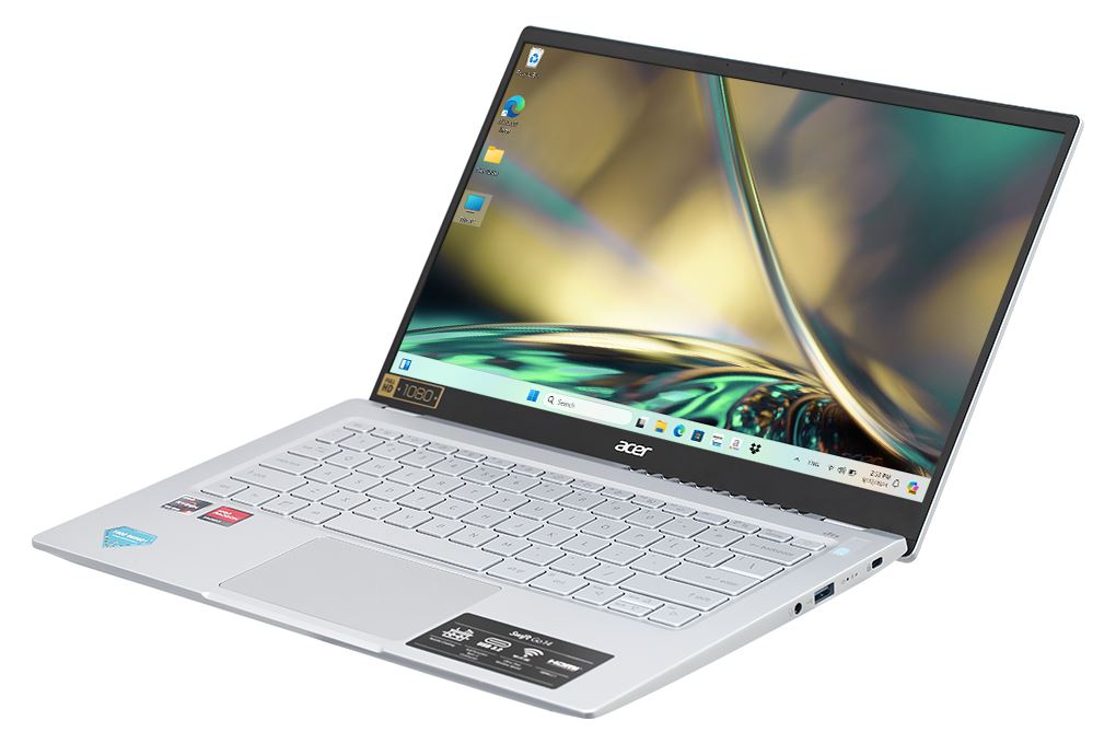 Laptop Acer Swift Go 14 41 R251 - NX.KG3SV.005 (R5 7430U, 16GB, 1TB, Full HD, Win11) Màu Bạc