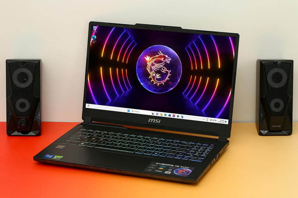 Laptop MSI Gaming Cyborg 15 A13VEK - 1423VN (i7 13620H, 16GB, 512GB, RTX 4050 6GB, Full HD 144Hz, Win11) Màu Đen
