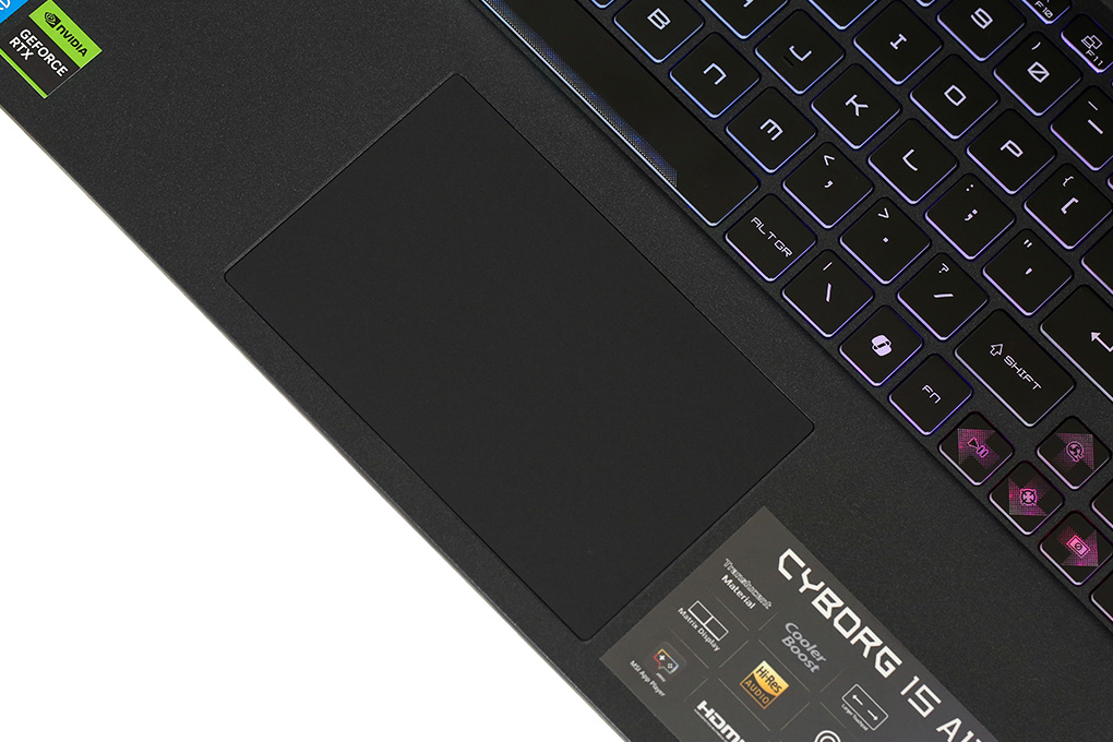 Laptop MSI Gaming Cyborg 15 A13VEK - 1423VN (i7 13620H, 16GB, 512GB, RTX 4050 6GB, Full HD 144Hz, Win11) Màu Đen