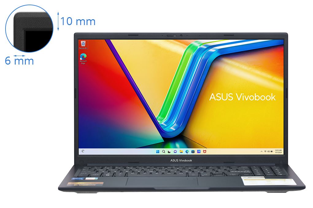 Laptop Asus Vivobook 15 X1504ZA - NJ1546W (i5 1235U, 16GB, 512GB, Full HD, Win11) Màu Xanh Dương