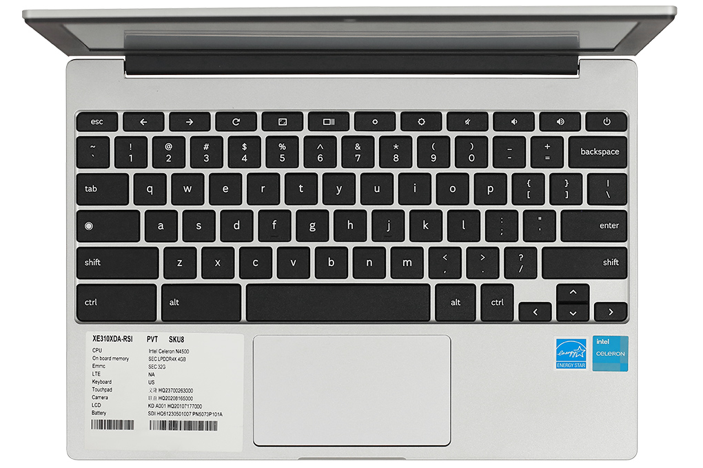 Laptop Samsung XE310XDA-KA1VN (N4500, 4GB, 32GB, HD, ChromeOS) Màu Bạc
