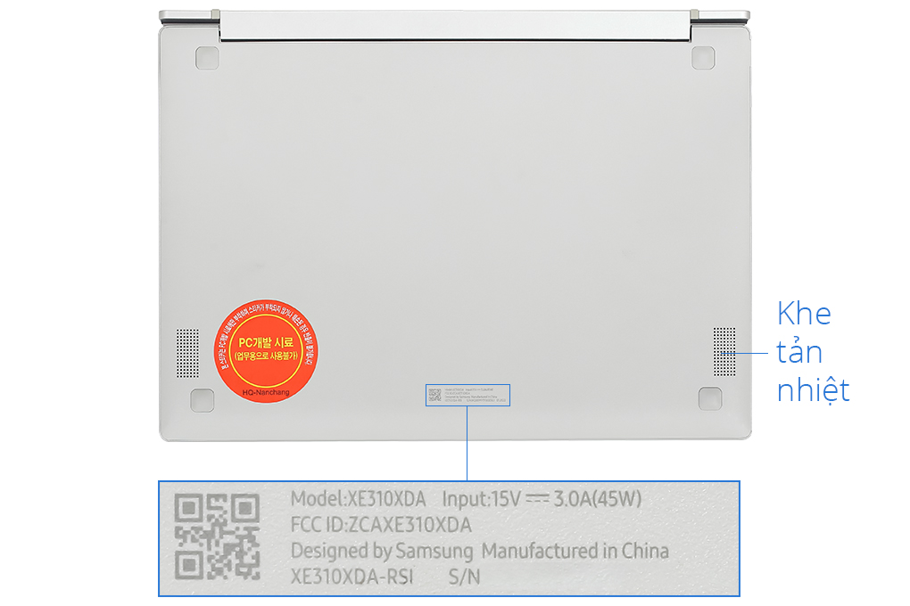 Laptop Samsung XE310XDA-KA1VN (N4500, 4GB, 32GB, HD, ChromeOS) Màu Bạc